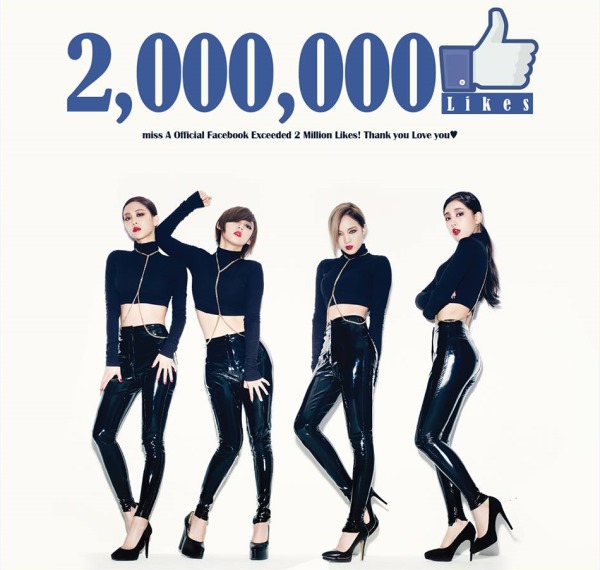 miss A 臉書粉絲破200萬 賀圖
