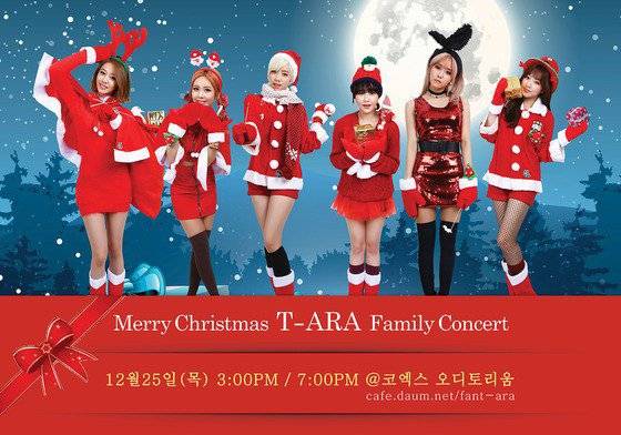 T-ara 聖誕演唱會海報
