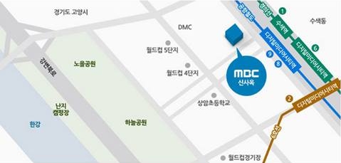 MBC 上岩新大樓地圖