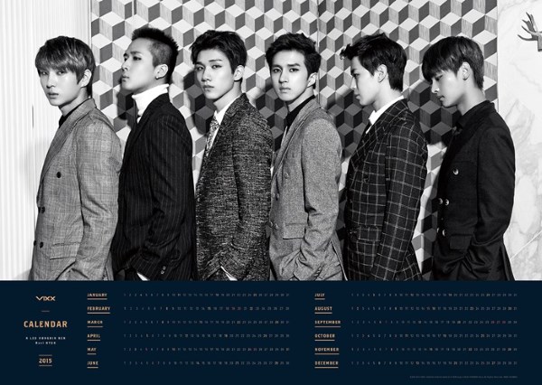 VIXX 2015 年曆預覽：海報年曆