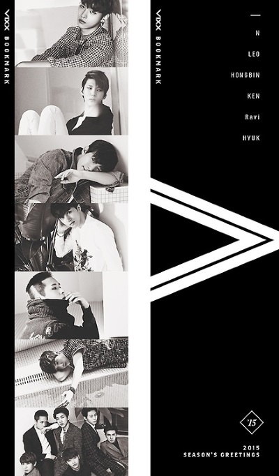 VIXX 2015 年曆預覽：寫真書籤