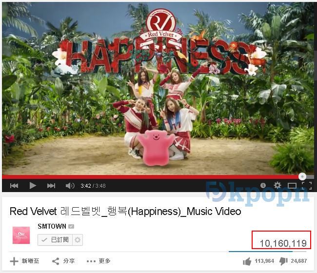 Red Velvet《Happiness》MV 瀏覽破千萬