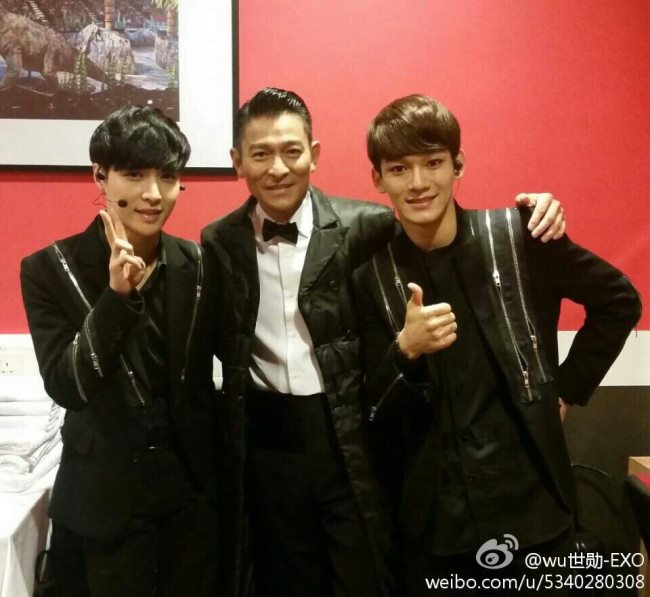 CHEN、LAY 與劉德華