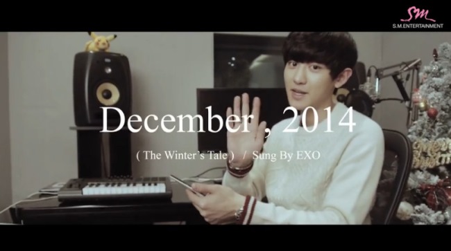 EXO 新曲《December,2014》預告截圖：Chan Yeol