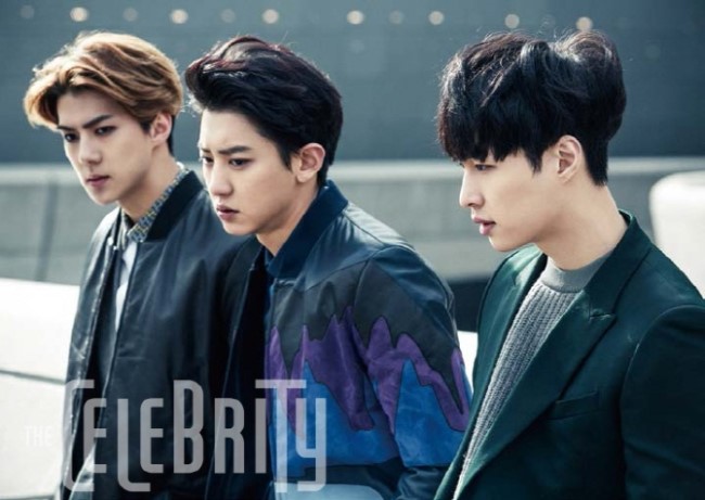 世勳、Chan Yeol、LAY @ The Celebrity (2015.1)