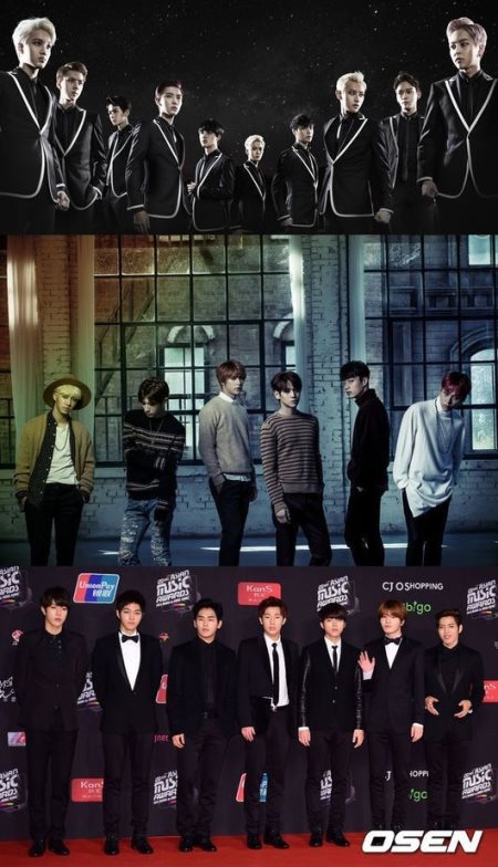EXO、BEAST、INFINITE EXO、BEAST、INFINITE