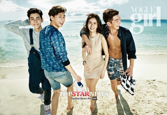朴書俊與演員們 @ VOGUE girl