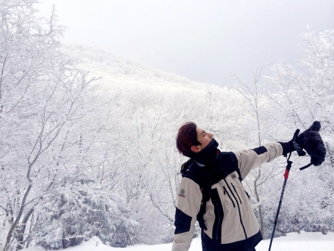 昌珉 漢拿山登山迎新年