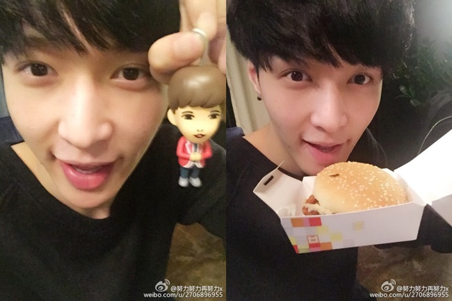 LAY 與個人公仔合照 LAY 與個人公仔合照