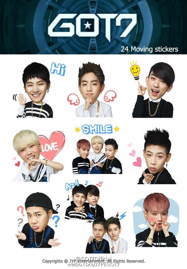 GOT7 推出 Kakao Talk 動態貼圖