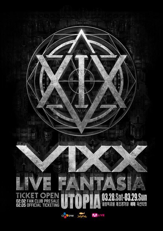 VIXX 第二次單獨演唱會《VIXX LIVE FANTASIA [UTOPIA]》海報 (韓國)