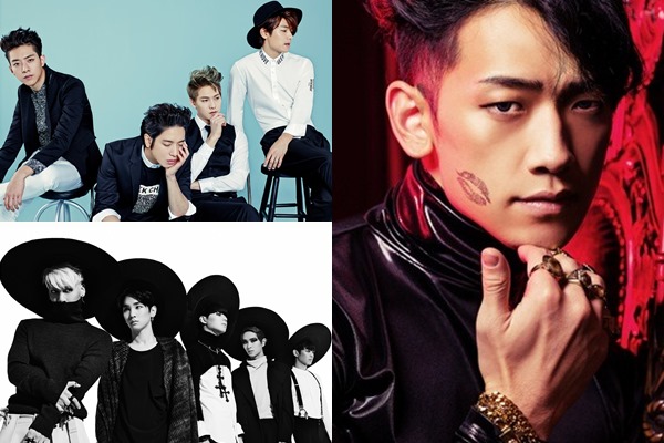 Rain、SHINee、CNBLUE 