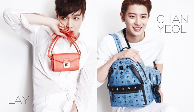 MCM 代言照：LAY、Chan Yeol