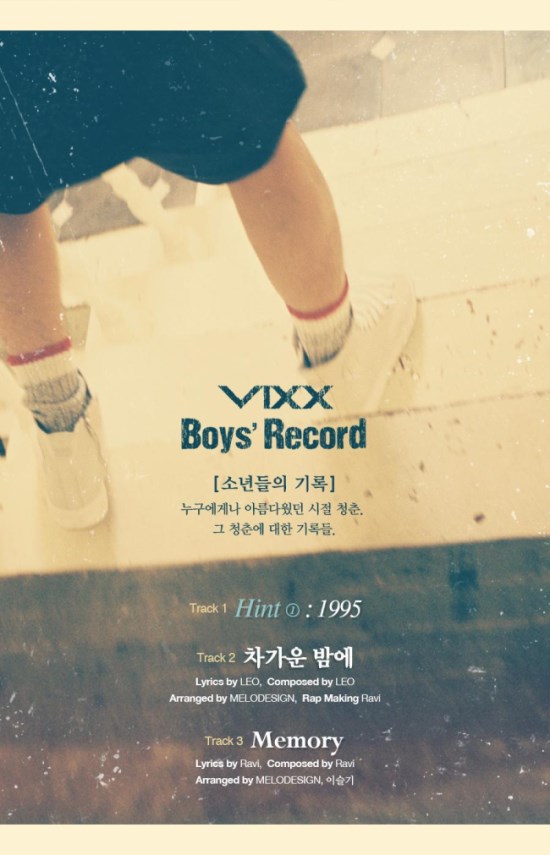 VIXX《Boy's Record》曲目表 VIXX《Boy's Record》曲目表