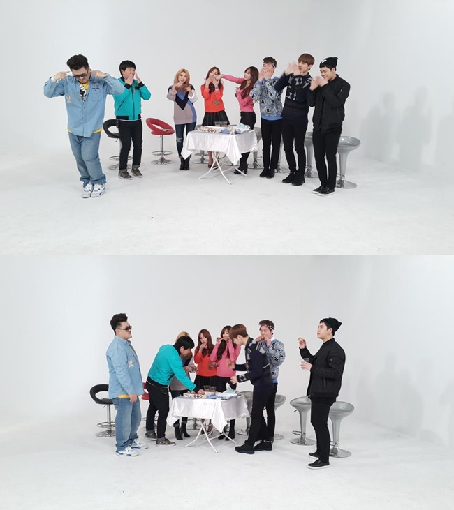 Big Bottle 與真少女錄製《Weekly Idol》 Big Bottle 與真少女錄製《Weekly Idol》