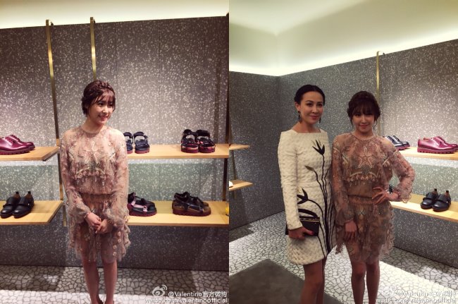 Tiffany、劉嘉玲@Valentino 香港旗艦活動