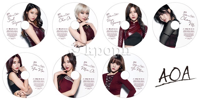 AOA 第二張日文單曲《Like A Cat》成員個人盤封面