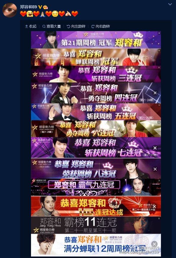 容和《明星勢力榜》12連冠組圖