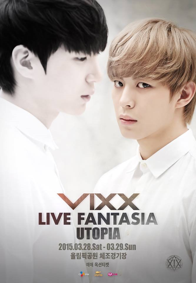 VIXX 二巡演唱會海報：弘彬、LEO