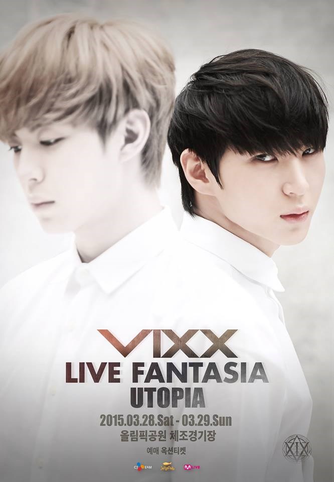 VIXX 二巡演唱會海報：弘彬、LEO
