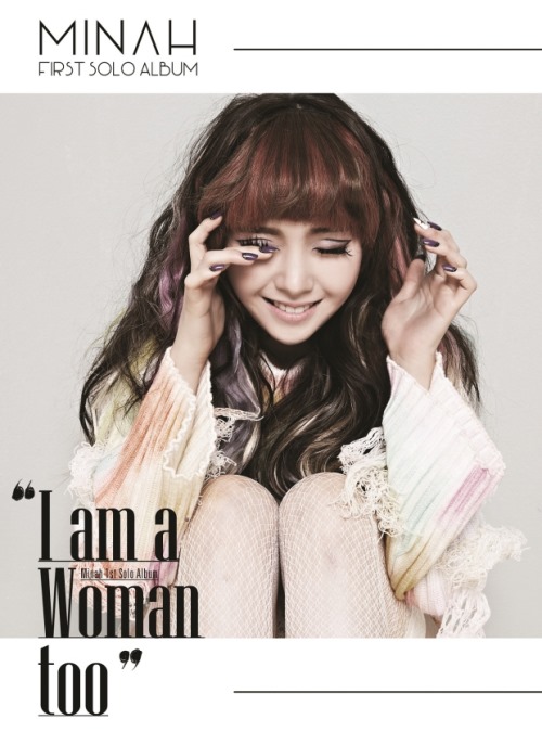 珉娥首張個人單曲專輯《I Am a Woman, too》封面照 (白)