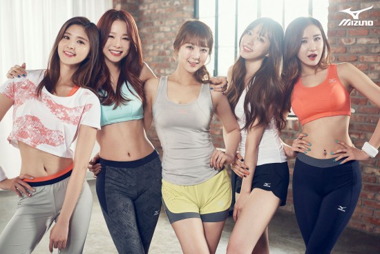 「Mizuno」代言照：EXID