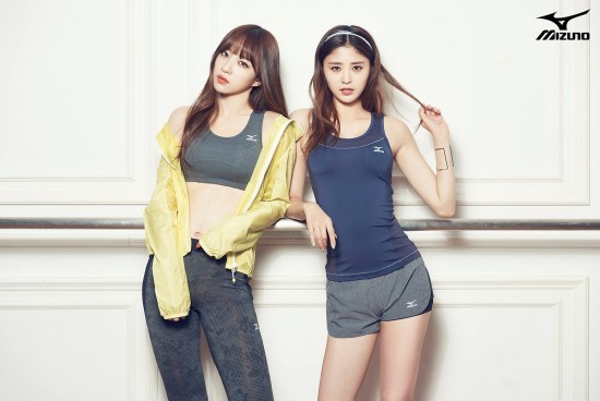 「Mizuno」代言照:Hani、Junghwa 「Mizuno」代言照:Hani、Junghwa