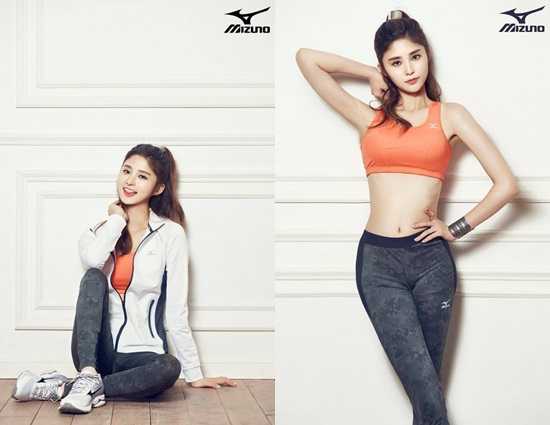 「Mizuno」代言照:Junghwa 「Mizuno」代言照:Junghwa