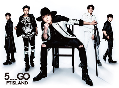 FTIsland 第五張日文專輯《5.....GO》封面照 FTIsland 第五張日文專輯《5.....GO》封面照