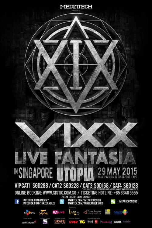 VIXX《UTOPIA》演唱會新加坡場海報