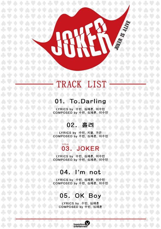 Dal★Shabet《Joker is Alive》曲目表 Dal★Shabet《Joker is Alive》曲目表