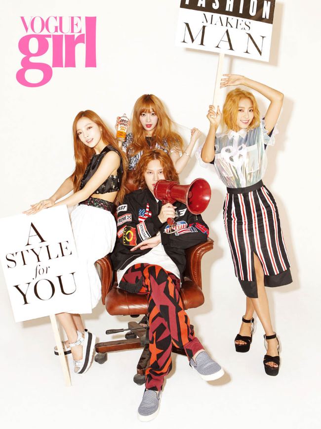 希澈、寶拉、荷拉、Hani @ VOGUE girl