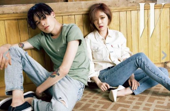佳人、金元中 W Korea 畫報