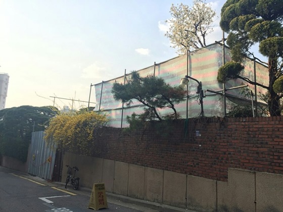 重建中的全智賢別墅 重建中的全智賢別墅