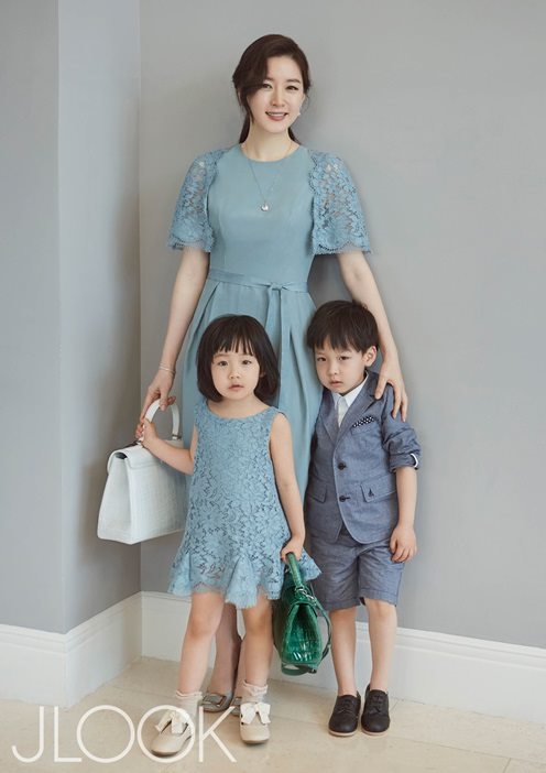 李英愛與龍鳳胎兒女
