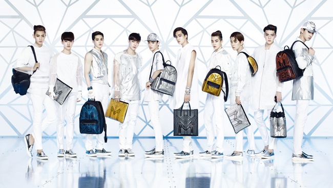 EXO 的 MCM BIONIC SERIES 代言照