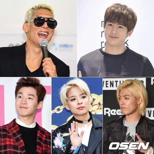 朴俊瑩、Nichkhun、Henry、Amber、Kang Nam 朴俊瑩、Nichkhun、Henry、Amber、Kang Nam