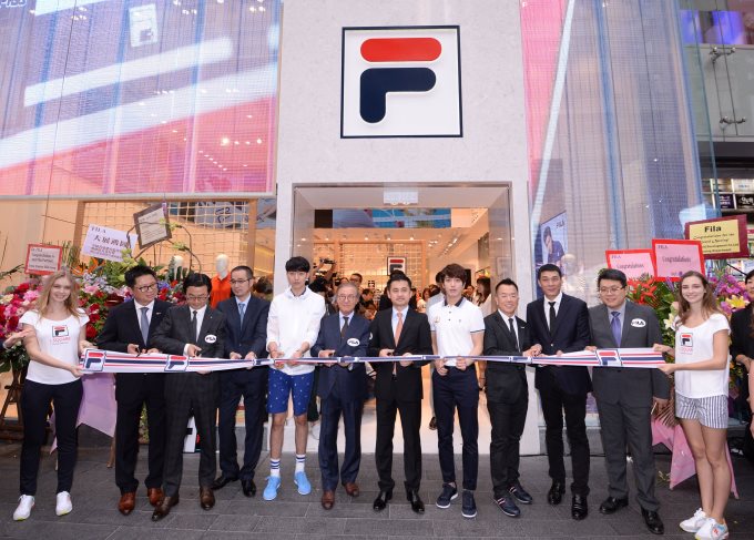 容和、正信參加 FILA 剪綵 容和、正信參加 FILA 剪綵