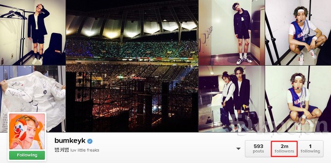 Key Instagram 粉絲破兩百萬