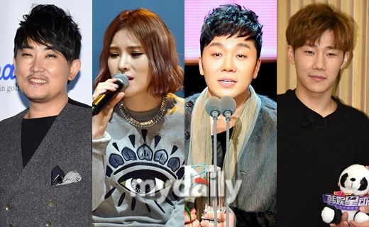 聖圭、李承哲、Gummy、鄭燁 