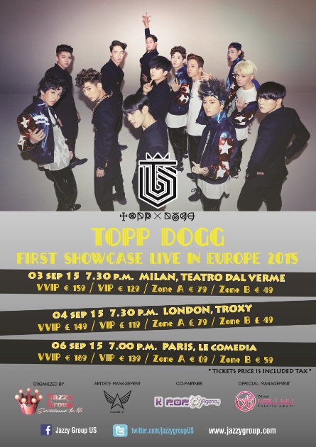 2015 Topp Dogg 歐巡海報 2015 Topp Dogg 歐巡海報