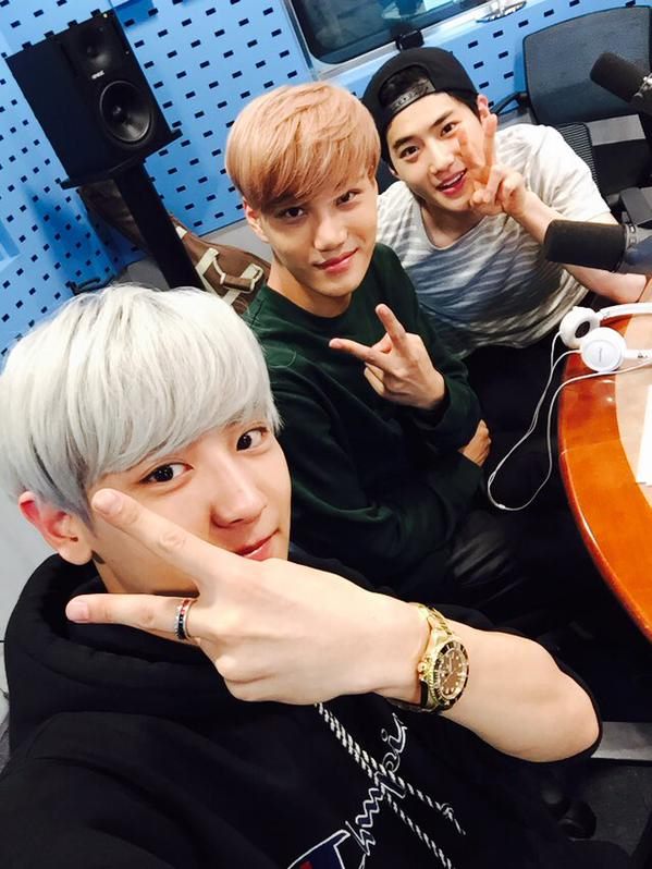 KAI、Chan Yeol、Su Ho KAI、Chan Yeol、Su Ho