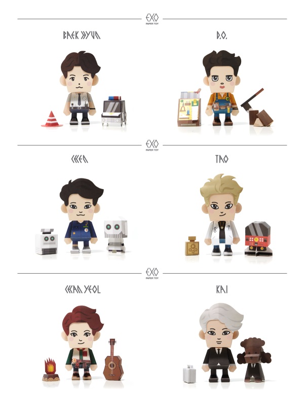 EXO 紙公仔周邊