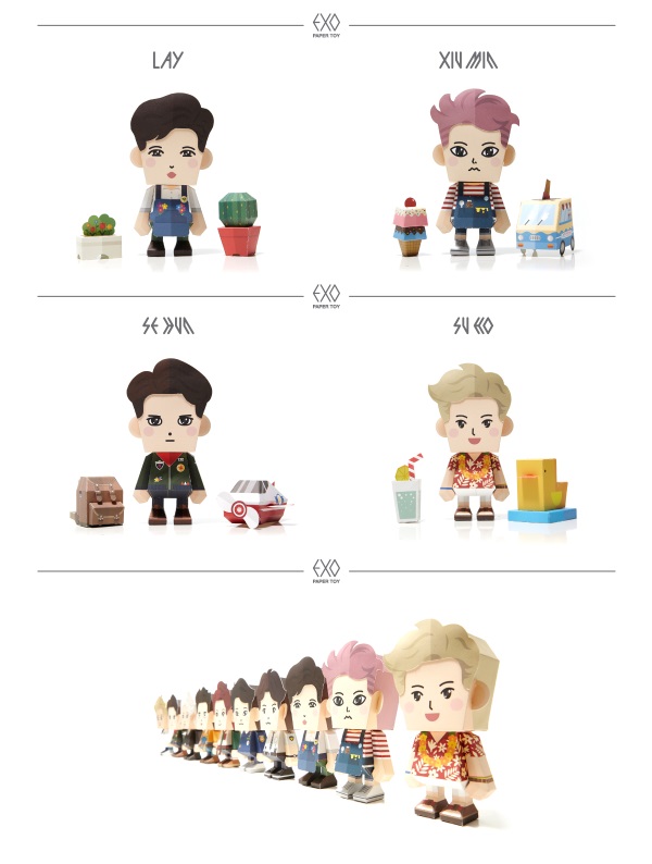 EXO 紙公仔周邊