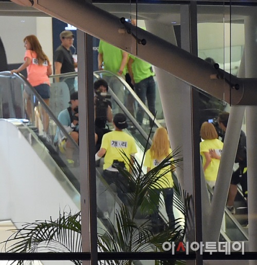 少女時代《Running Man》側拍 少女時代《Running Man》側拍