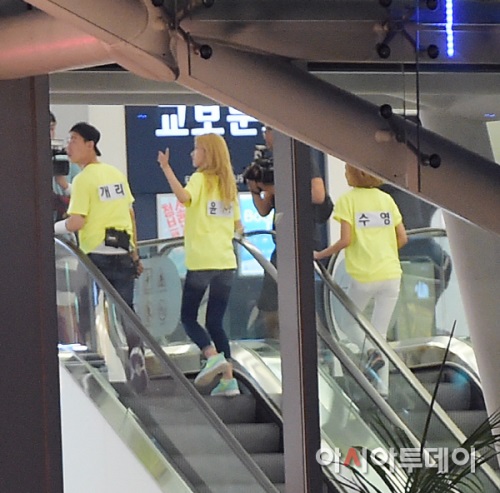 少女時代《Running Man》側拍 少女時代《Running Man》側拍
