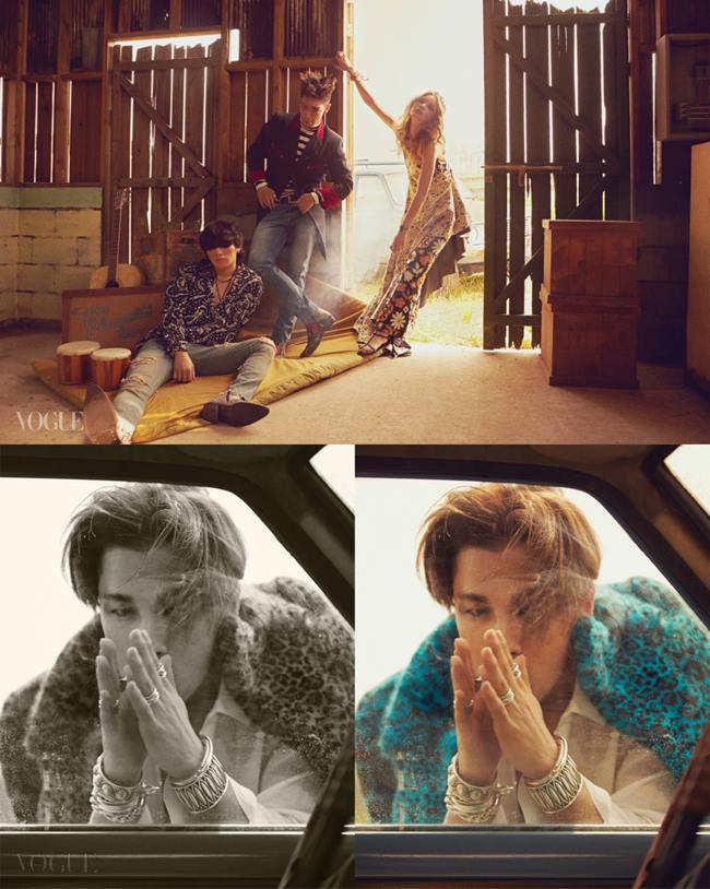 T.O.P、太陽、大聲 @ VOGUE