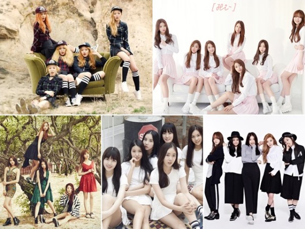 Red Velvet、Lovelyz、CLC、GFRIEND、THE ARK Red Velvet、Lovelyz、CLC、GFRIEND、THE ARK