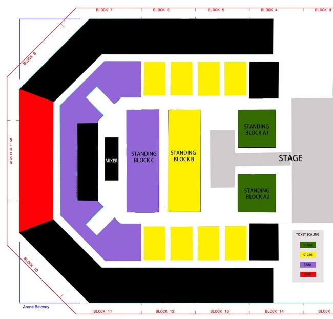 BTS 防彈少年團香港演唱會座位圖