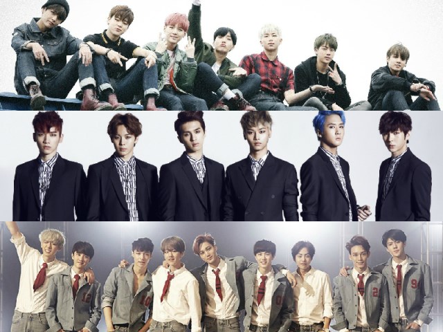 BTS、VIXX、EXO